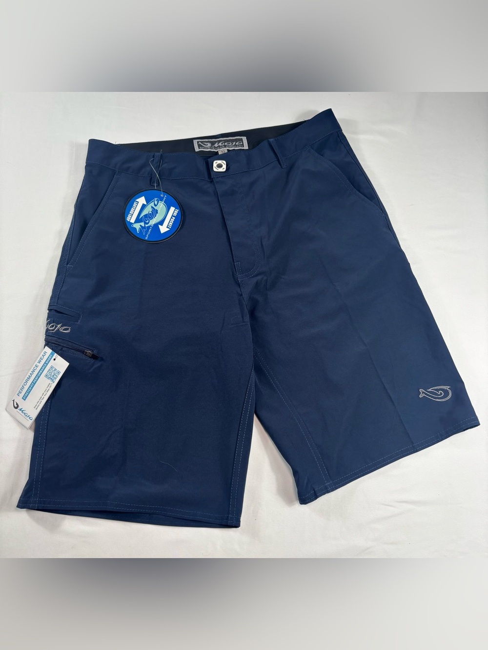 NWT Mojo Sportswear Co Navy Board Shorts Size 32